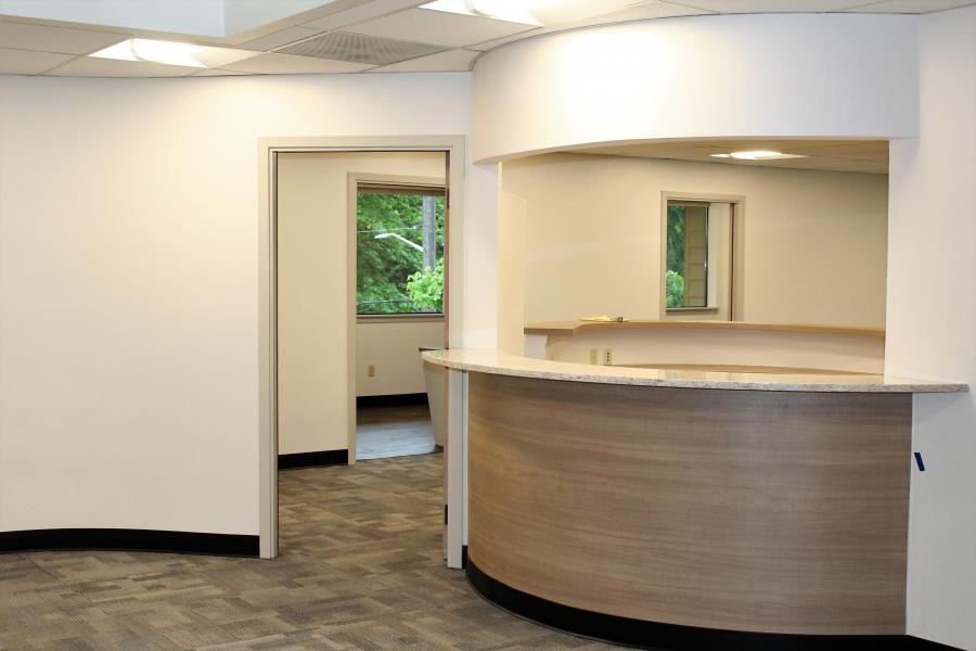 Office Lobby Tenant Improvement Commercial Reception Tacoma Fife Seattle