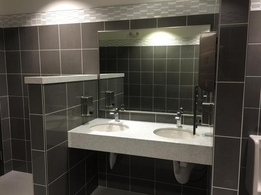 Commercial Office Restroom Remodel Tenant Improvement Tacoma Kent Federal Way