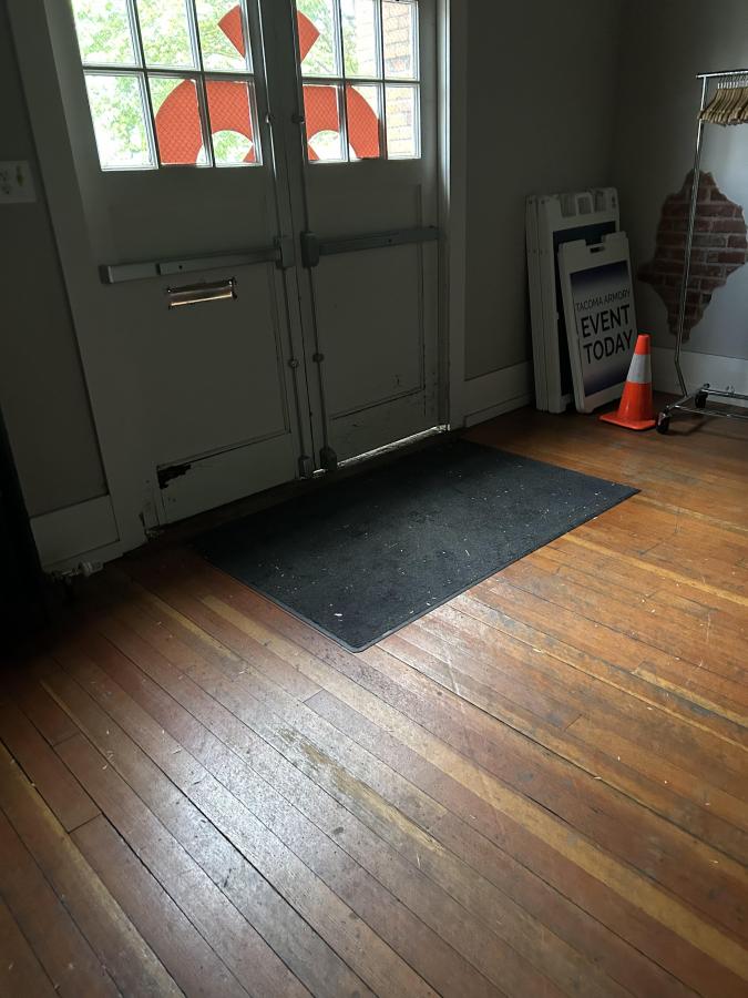 BEFORE: Old Wood Floor